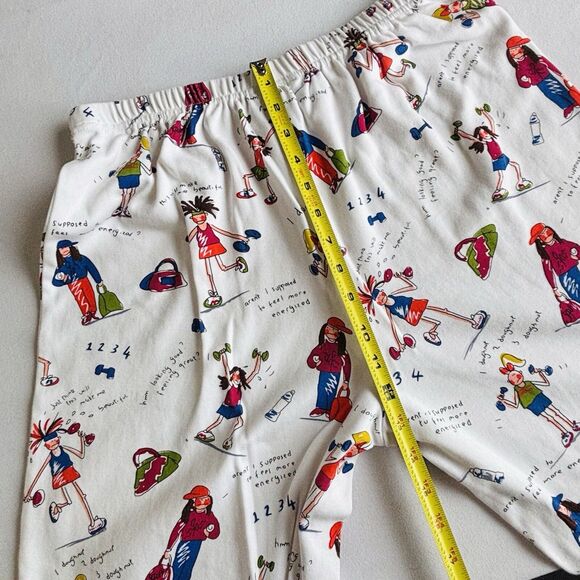 ROCKETWEAR Pajamas 2 Pc Brushed Cotton Exercise Gals Print Women’s Jr Size M - Picture 8 of 12